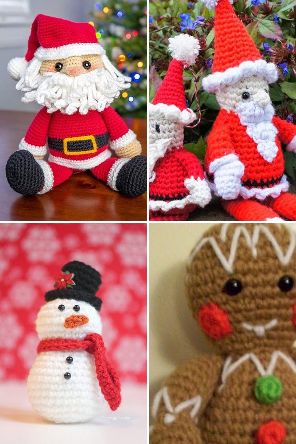 12 Crochet Christmas Toys Free Patterns
