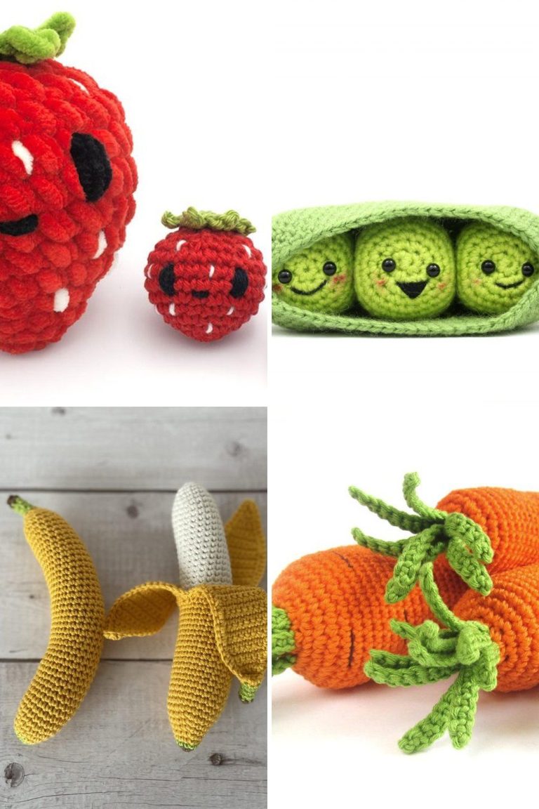 13 Crochet Fruit and Food Free Patterns