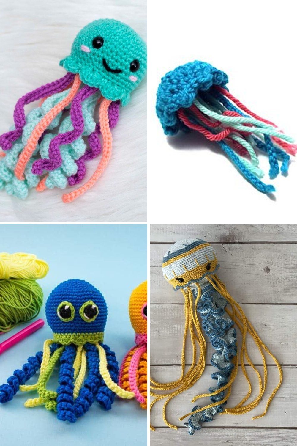 13 Crochet Jellyfish Free Patterns