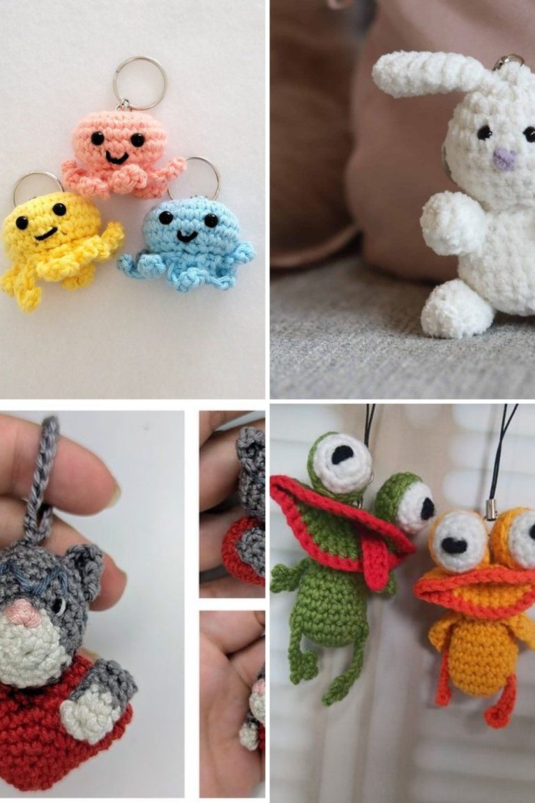 11 Crochet Animal Keychain Free Patterns