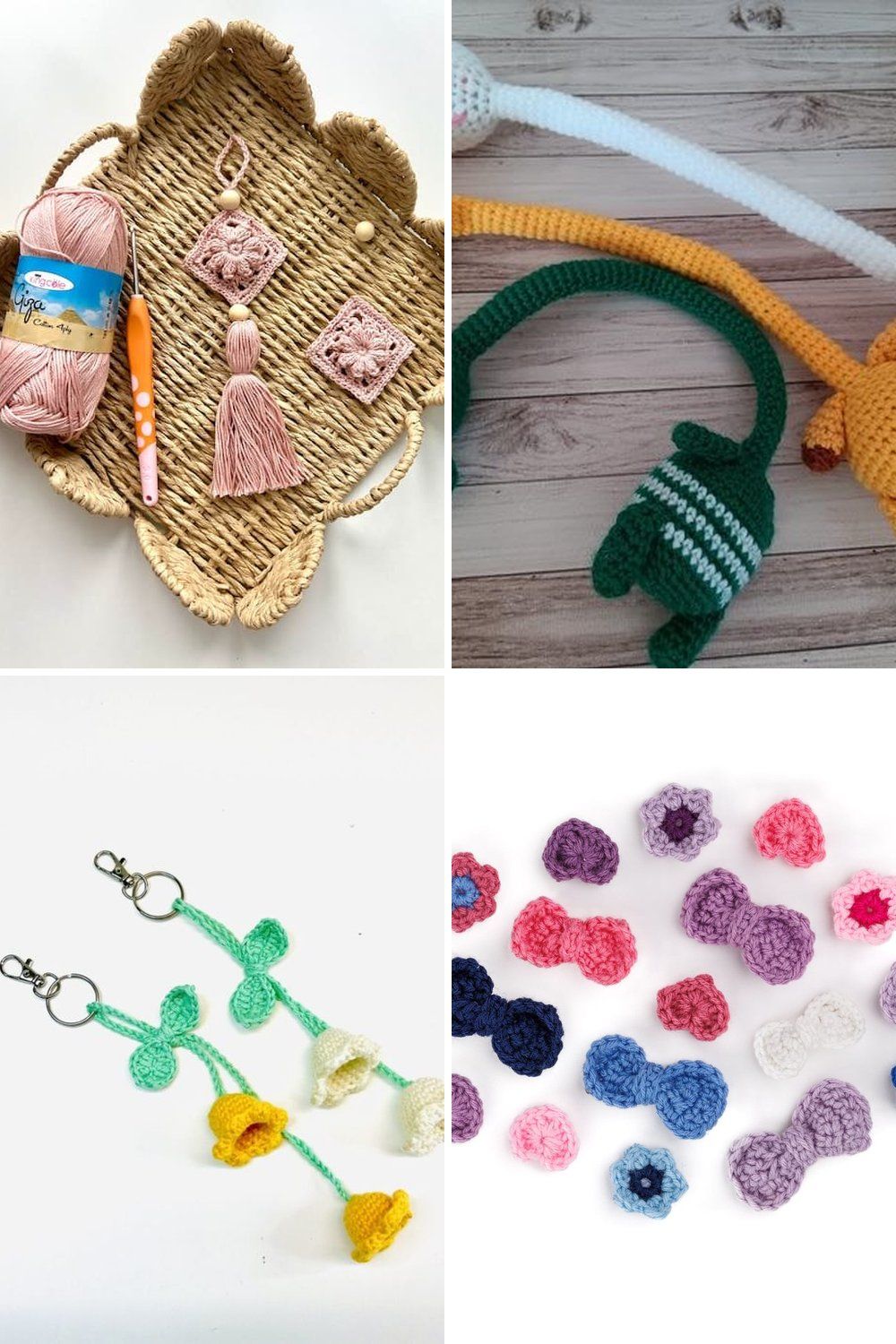 11 Crochet Bag Charm Free Patterns