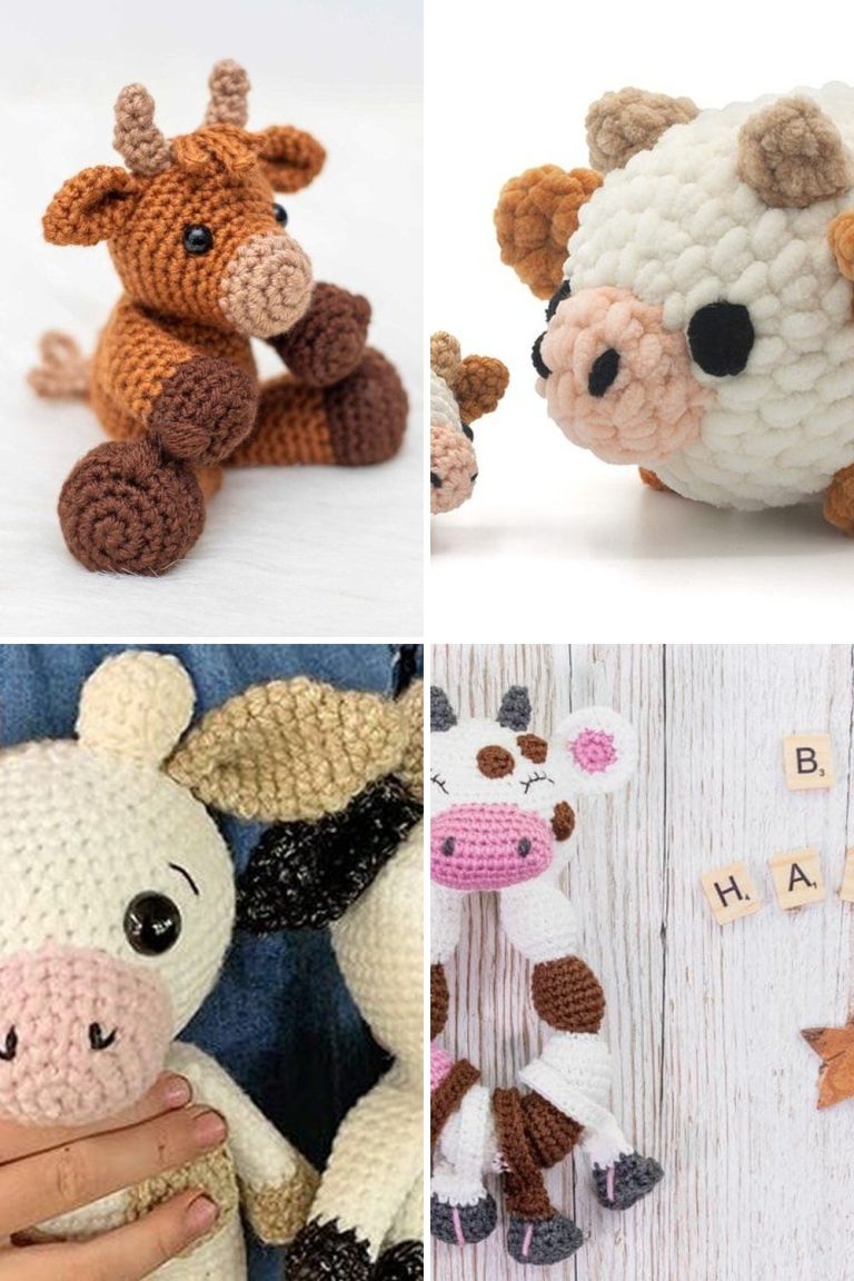 13 Crochet Cow Free Patterns