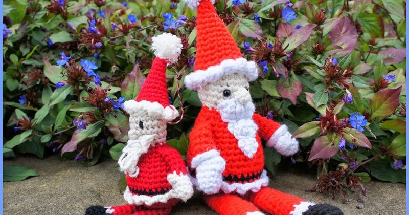 Father Christmas free crochet pattern by A Bunch of Buttons