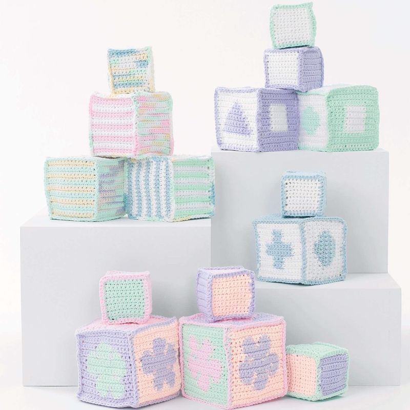 Baby's Blocks free crochet pattern by Lily Sugar'n Cream
