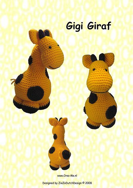 Gigi Giraf free crochet pattern by Marike van Loo