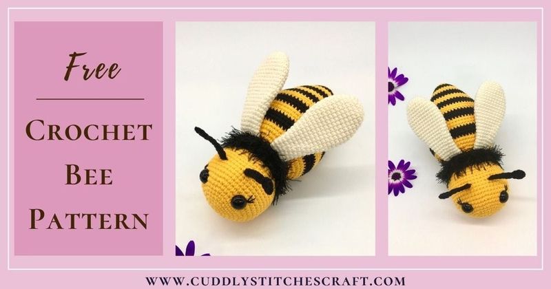 Buzzy the Bee free crochet pattern by Petra Salisbury