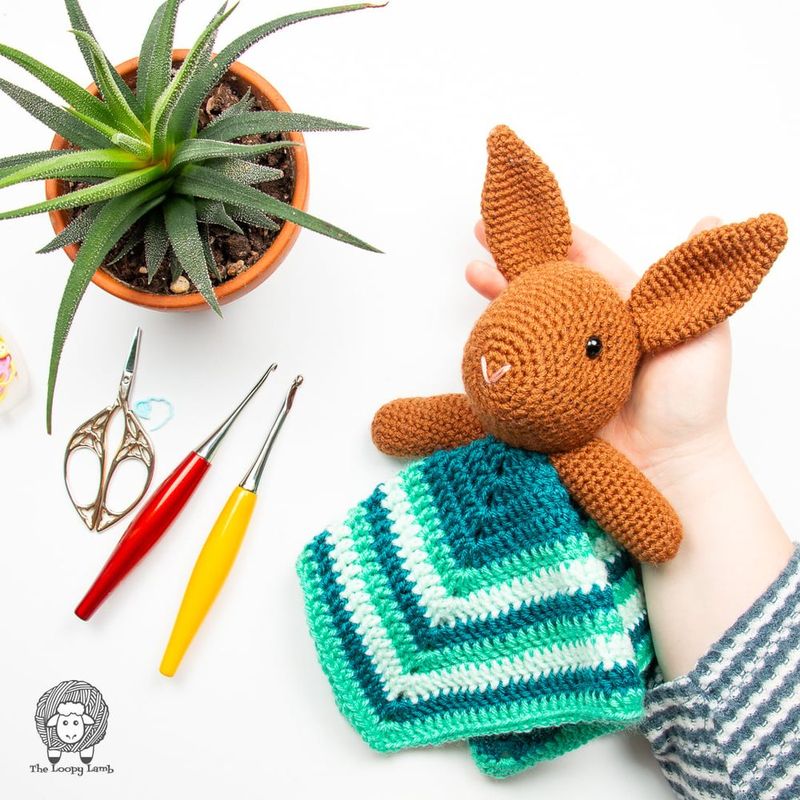 My Cuddle Bunny Lovey free crochet pattern by Ashley Parker