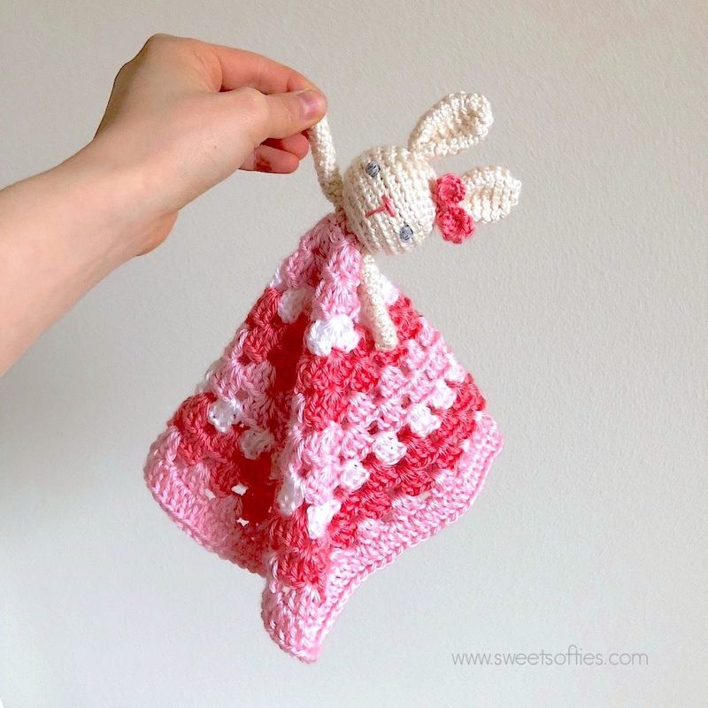 Sweet Softies Bunny Lovey free crochet pattern by Jasmin Wang