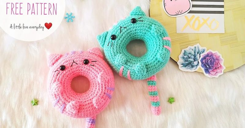 Donut Cat free crochet pattern by Anita