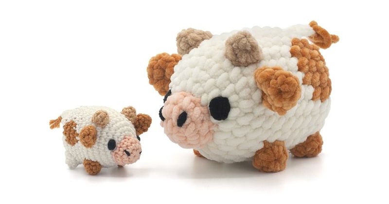 Cute Cow Amigurumi free crochet pattern by Mariska Vos-Bolman