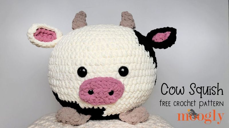 Cow Squish free crochet pattern by Tamara Kelly