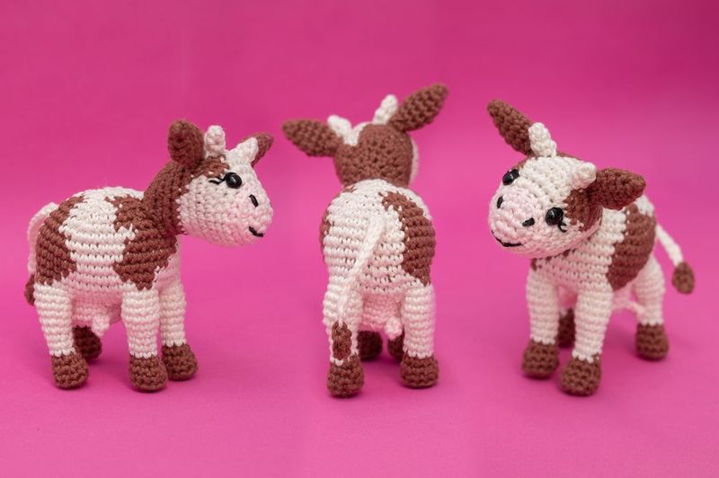 Little Cow by Stella's Yarn Universe free crochet pattern by Stella Sharafi