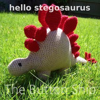Hello Stegosaurus free crochet pattern by Ali