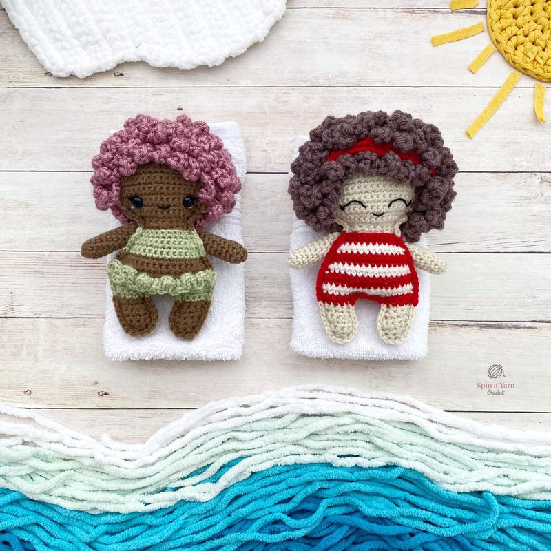 Beach Bum Doll free crochet pattern by Spin a Yarn Crochet