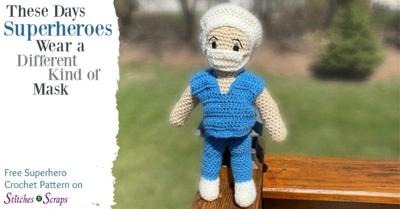 Masked Superhero Doll free crochet pattern by Pia Thadani