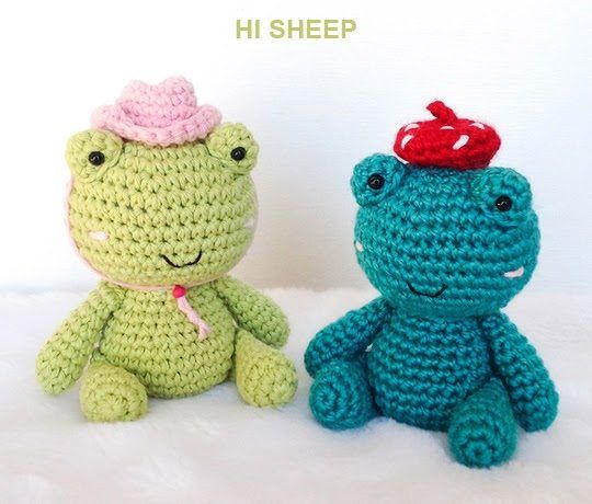 Frog in a Hat free crochet pattern by HiSheep