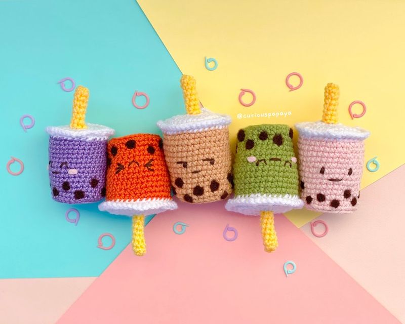 Boba free crochet pattern by Curious Papaya