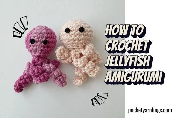 Jellyfish Amigurumi by Pocket Yarnlings free crochet pattern by Huipei Zhang