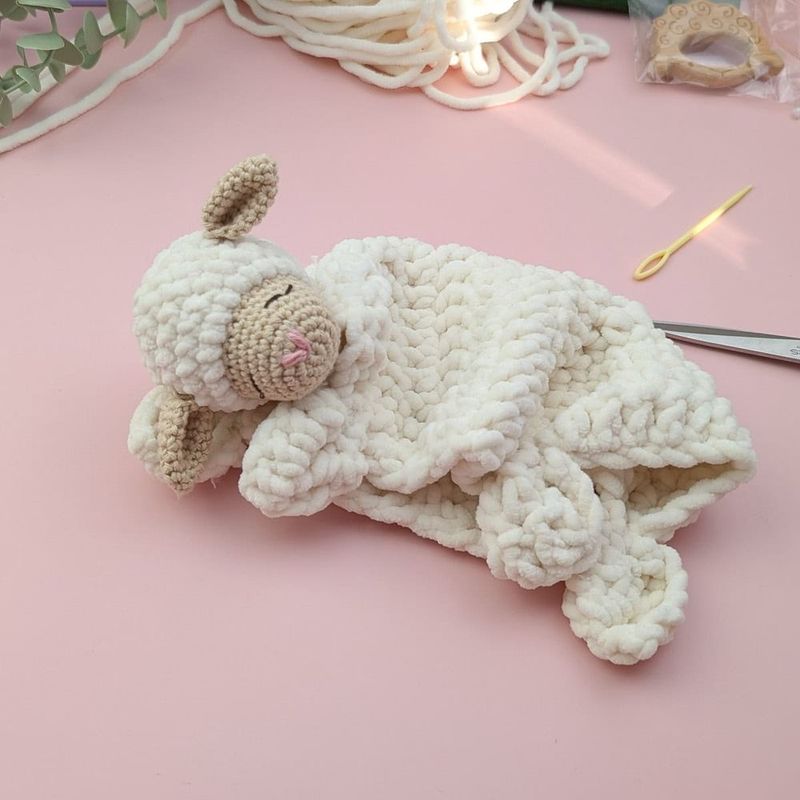 Little Mary Lamb Lovey free crochet pattern by Millie Anderson