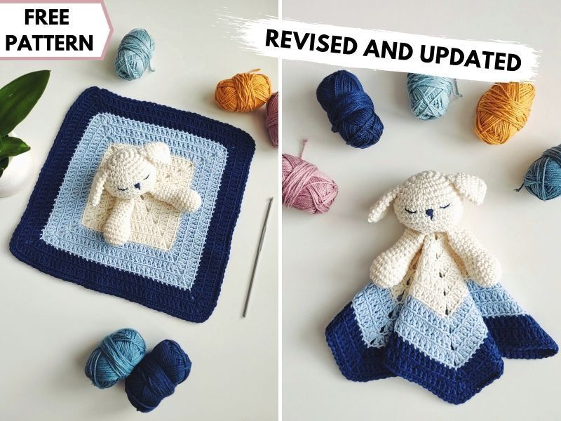 Puppy Baby Lovey free crochet pattern by Kate
