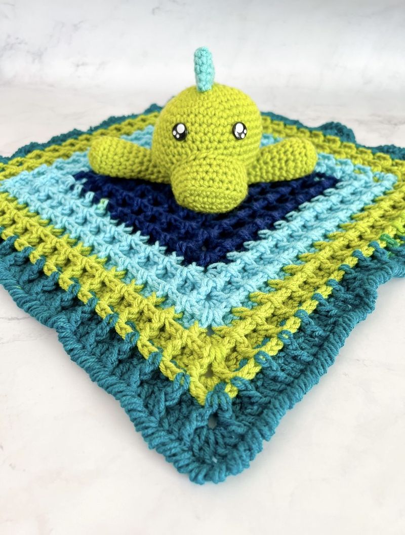 Dino Baby Lovey free crochet pattern by Kylee