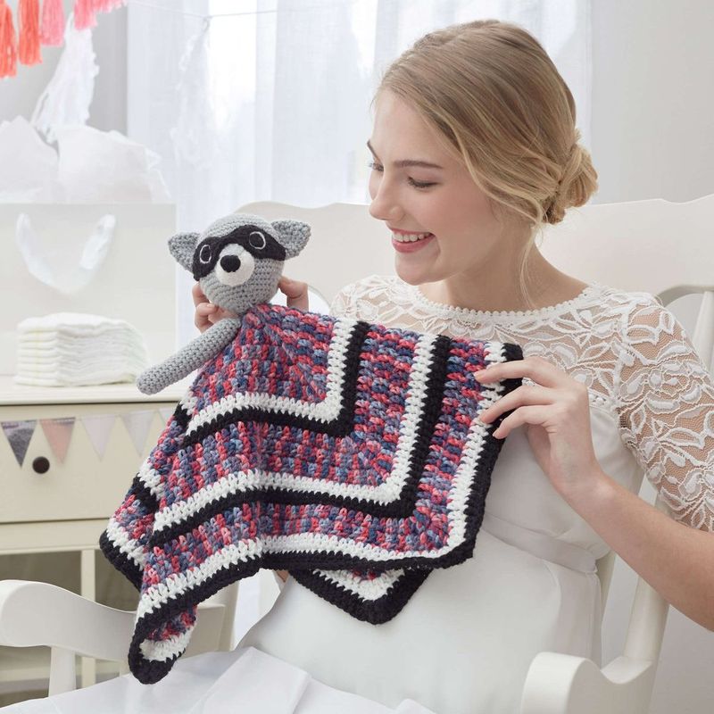 Raccoon Crochet Lovey free crochet pattern by Red Heart