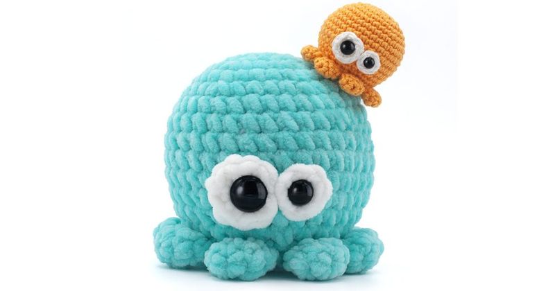 Bubbles the Octopus (No-Sew) free crochet pattern by Mariska Vos-Bolman