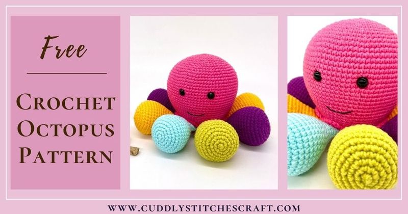 Free Crochet Octopus by Cuddly Stitches free crochet pattern by Petra Salisbury