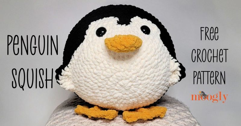 Penguin Squish free crochet pattern by Tamara Kelly