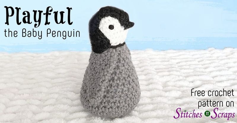 Playful the Baby Penguin free crochet pattern by Pia Thadani