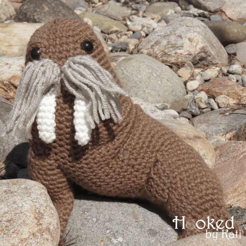 Walter the Walrus free crochet pattern by Kati Brown