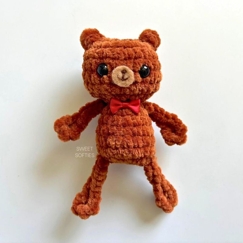 Leggy Teddy free crochet pattern by Jade