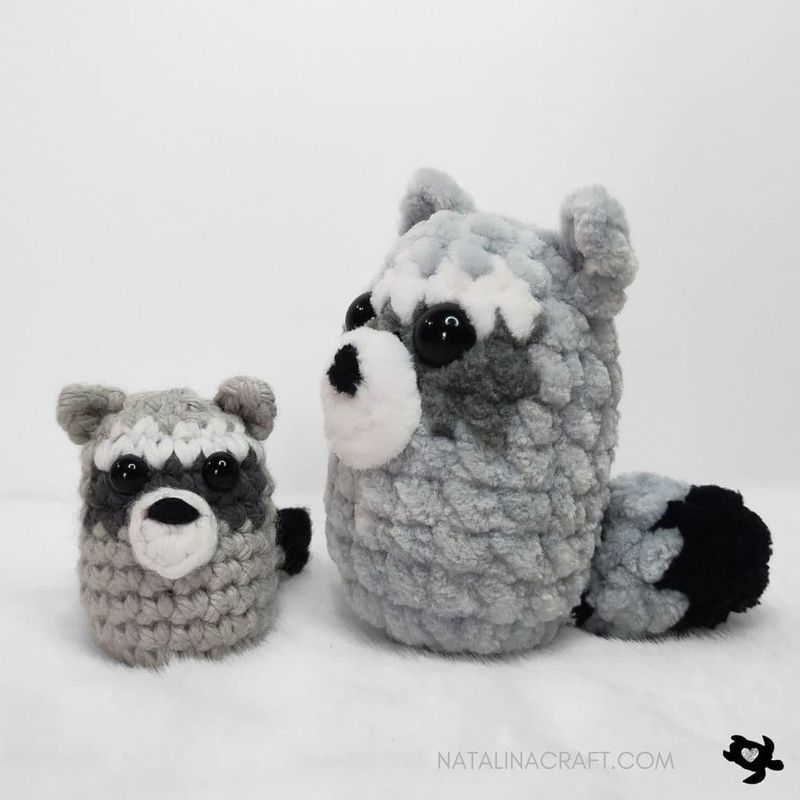 Mini Raccoon free crochet pattern by Natalina