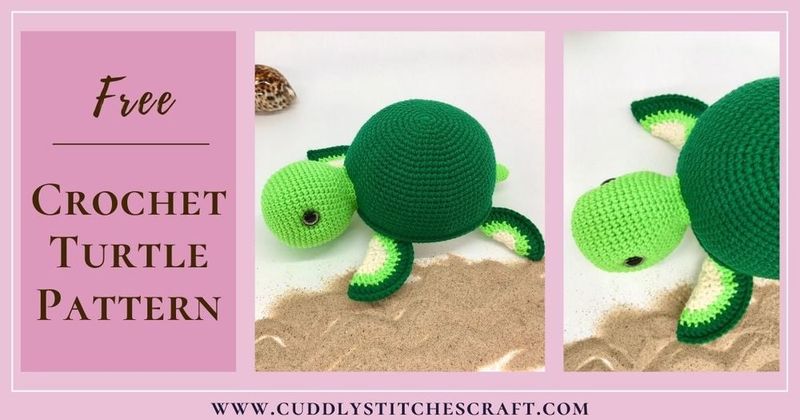 Timmy the Turtle free crochet pattern by Petra Salisbury