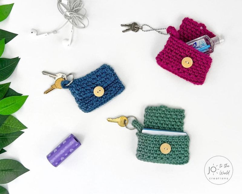 Keychain Buddy free crochet pattern by Jo