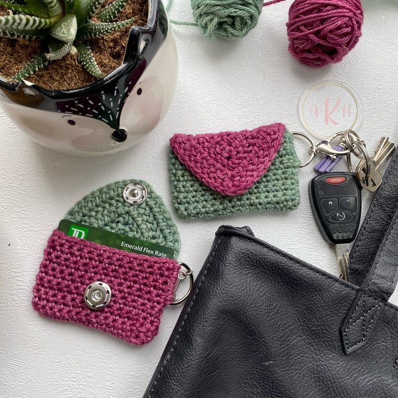 Minnow Card Keychain free crochet pattern by A Knotty Habit Designs