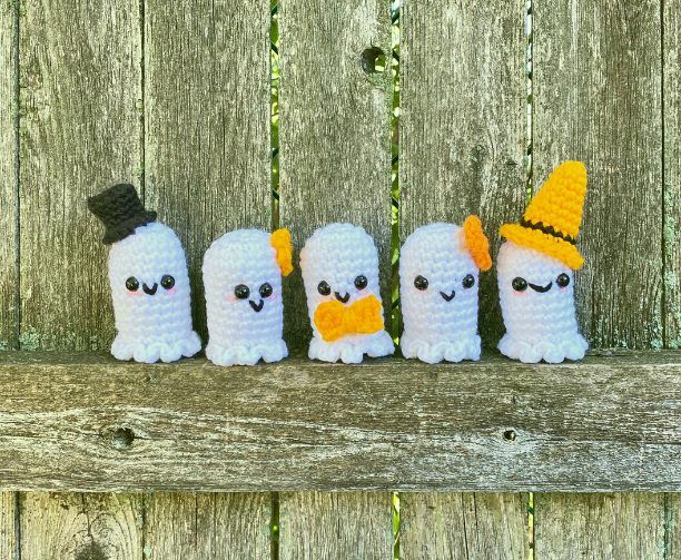 Wee Little Ghostie free crochet pattern by Melissa Moore