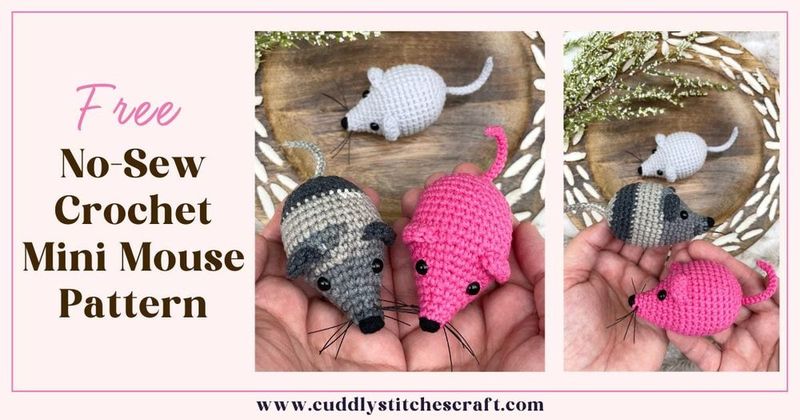 No-Sew Mini Mouse free crochet pattern by Petra Salisbury