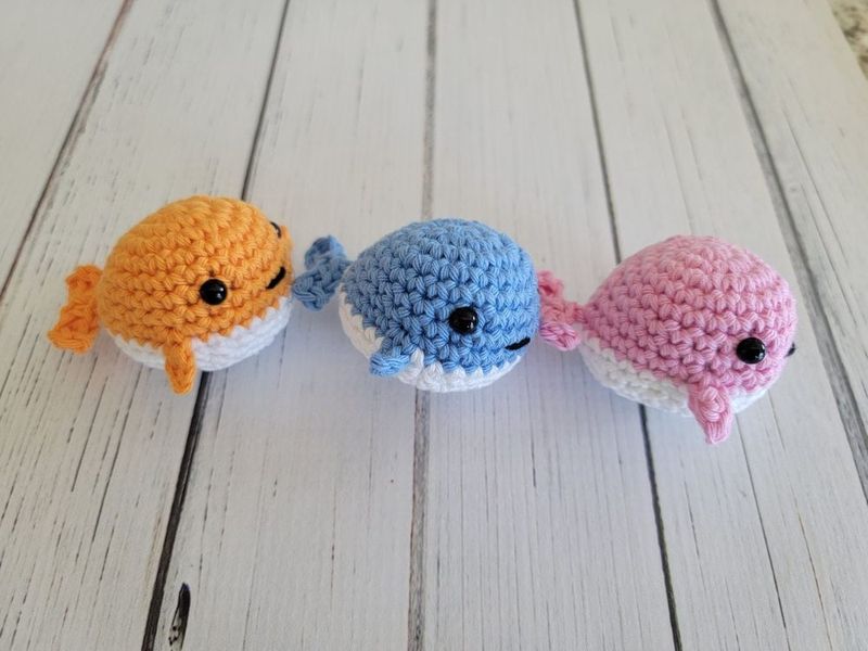 No Sew Tiny Whale free crochet pattern by Shehnaaz