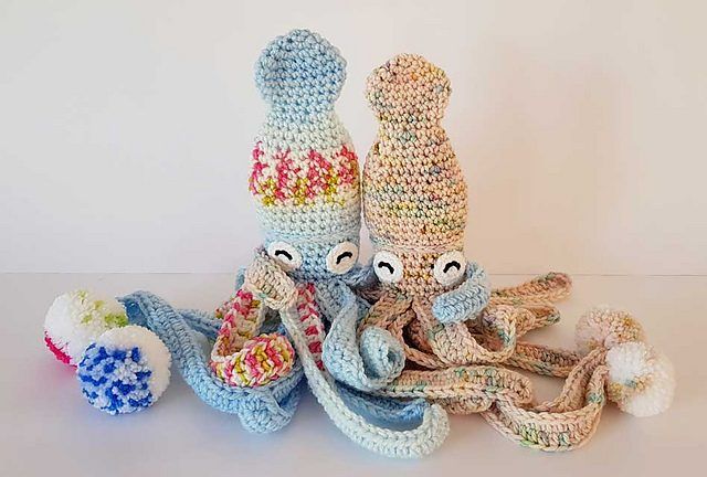 Hubble the Squid free crochet pattern by Projectarian